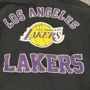 LA Lakers Black Hoodie Sweatshirt- Ultra Game Size XS Patches